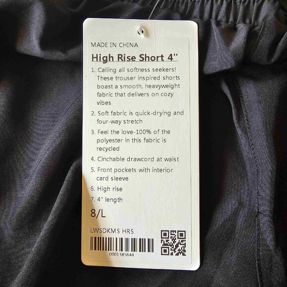 Lululemon Short, Women's, US 8, Black NWT - Picture 4 of 7